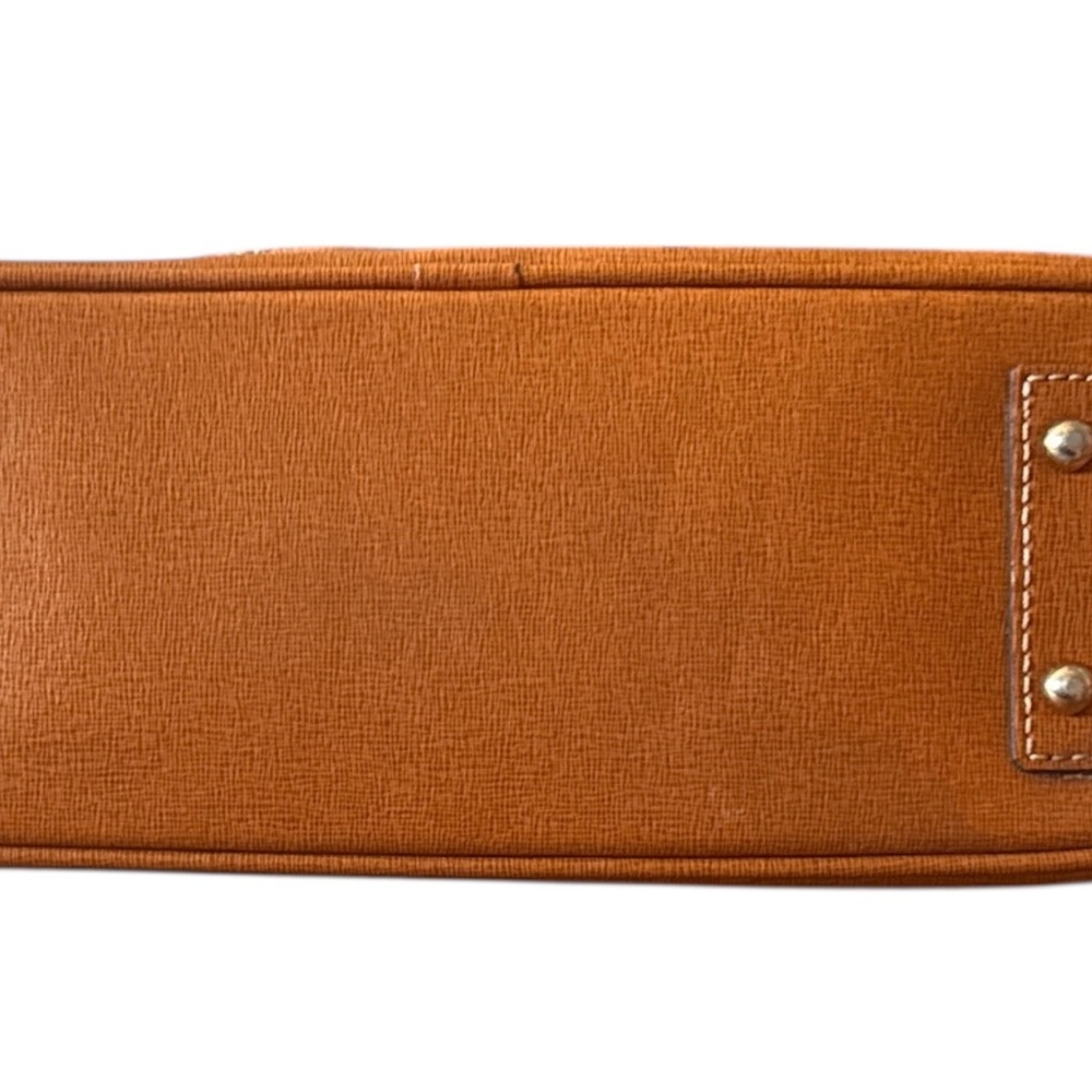 Dooney & Bourke Vintage Tan Leather Tote with Gold Hardware - Picture 8 of 13